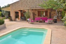 Sommarhus i Manacor - Son Fonto 097 maravillosa finca con piscina privada, jardín, zona de juegos, bicicletas y aire acondicionado