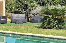 Sommarhus i Can Picafort - Son Morey Tarongers 108 fantástica finca con piscina privada, jardín, terraza y aire acondicionado