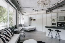 Studio i Madrid - Espectacular apartamento con área de trabajo en Usera