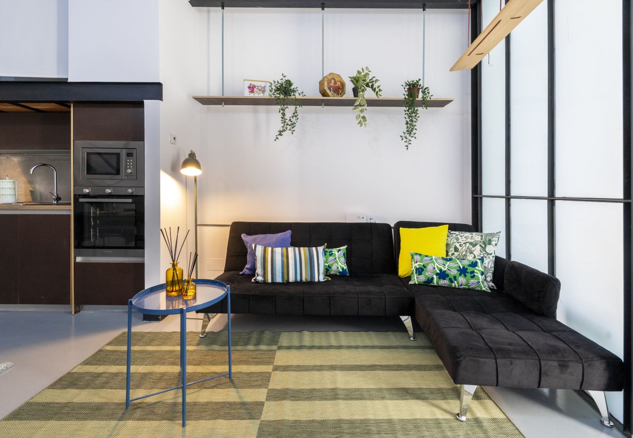 Lägenhet i Madrid - Acogedor apartamento con estilo industrial en Barrio Prosperidad - Madrid. Temporal