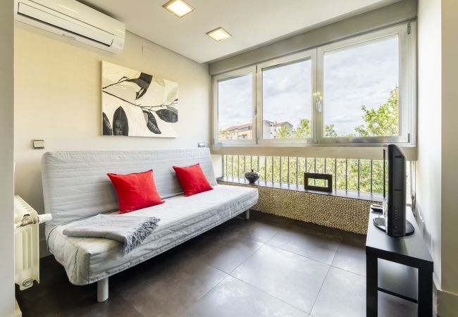  i Madrid - Alquiler Mensual en Madrid – Piso Exterior con 1 Dormitorio + Estudio y 2 Baños