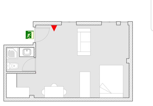 工作室 在 Madrid - Studio Madrid Downtown Malasaña  工作室 在 Madrid - Studio Madrid Downtown Malasaña