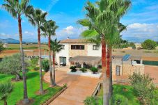 庄园 在 Muro - Son Sastre 024 lujosa villa con gran piscina, aire acondicionado, jardín y terraza