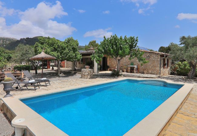  在 Campanet - Caselles de Baix 102 coqueta finca, con piscina privada, terraza, barbacoa y WiFi