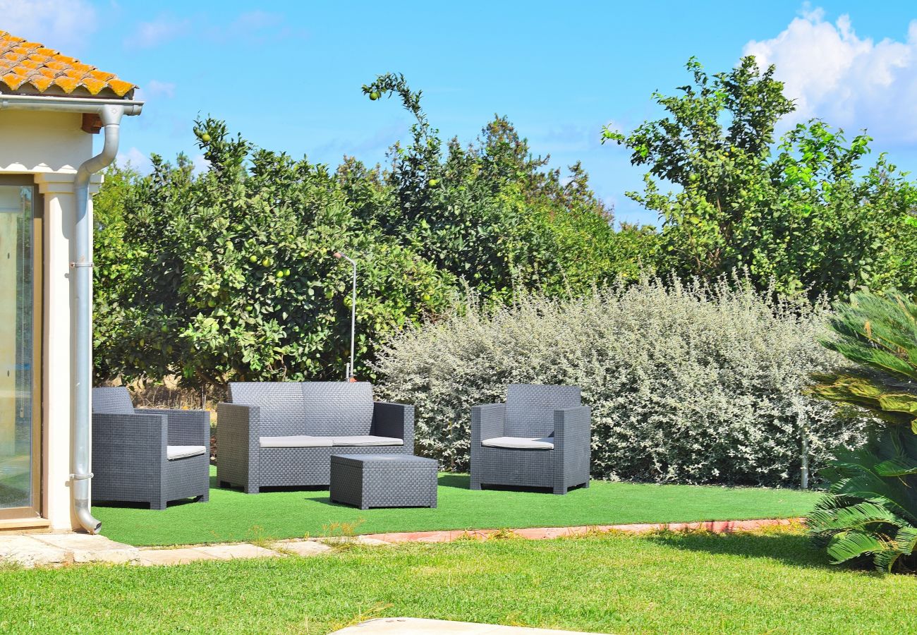 庄园 在 Muro - Son Morey Tarongers 108 fantástica finca con piscina privada, jardín, terraza y aire acondicionado 庄园 在 Muro - Son Morey Tarongers 108 fantástica finca con piscina privada, jardín, terraza y aire acondicionado