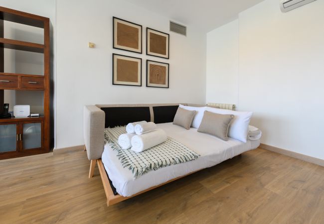 公寓 在 Madrid - Piso moderno de 1 dormitorio con ventanales y sofá cama para invitados en Madrid.Temporal  公寓 在 Madrid - Piso moderno de 1 dormitorio con ventanales y sofá cama para invitados en Madrid.Temporal