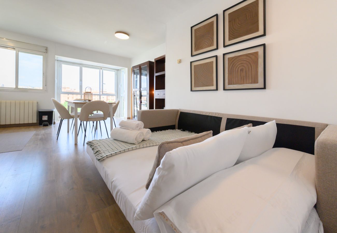 公寓 在 Madrid - Piso moderno de 1 dormitorio con ventanales y sofá cama para invitados en Madrid.Temporal  公寓 在 Madrid - Piso moderno de 1 dormitorio con ventanales y sofá cama para invitados en Madrid.Temporal