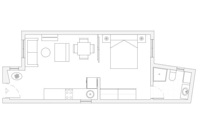 公寓 在 Madrid - Piso de 1 dormitorio en el Centro de Madrid Temporal 公寓 在 Madrid - Piso de 1 dormitorio en el Centro de Madrid Temporal