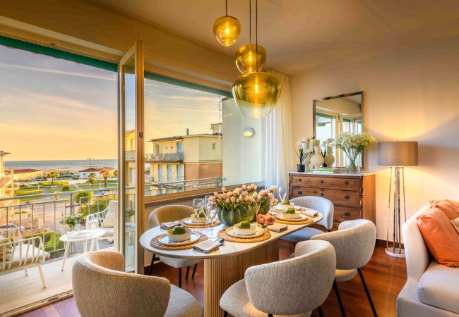 公寓 在 Viareggio - Sea-View Terrace: Elegance and Spectacular Views in Viareggio